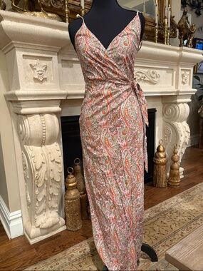 Zara Wrap Maxi Dress Size small